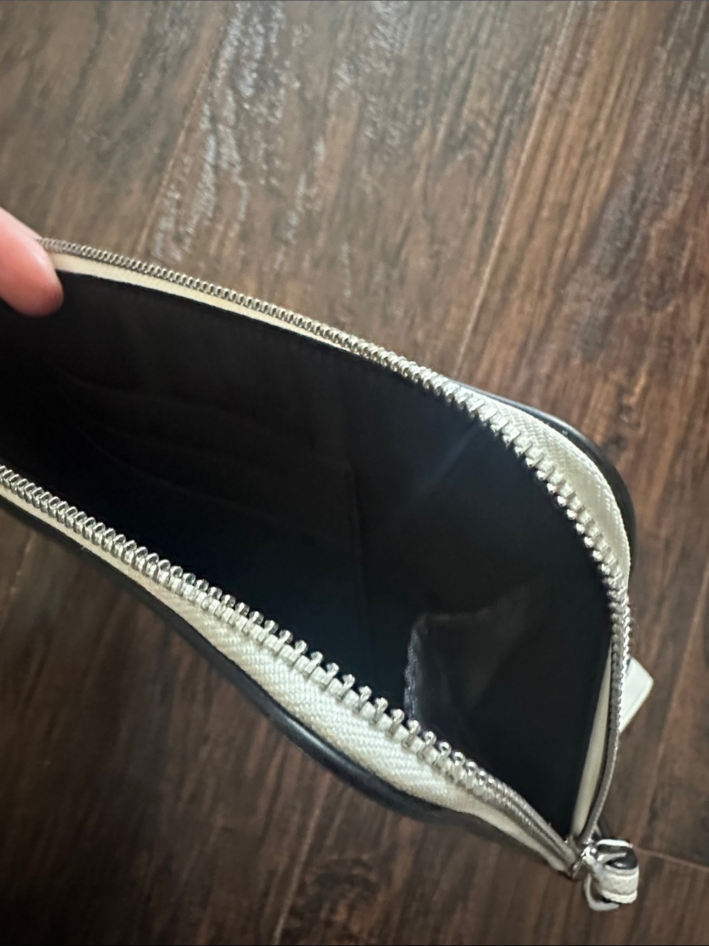 kate spade Cream and Light Gray Two-Tone Wristlet - Picture 5 of 5